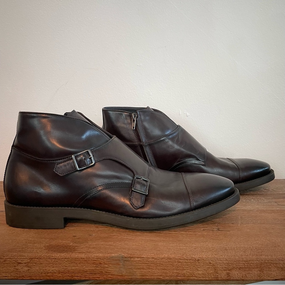 JUST IN: To Boot New York Hammill Cap Toe Double Monk Strap Shoe, Size 12US - Picture 5 of 6